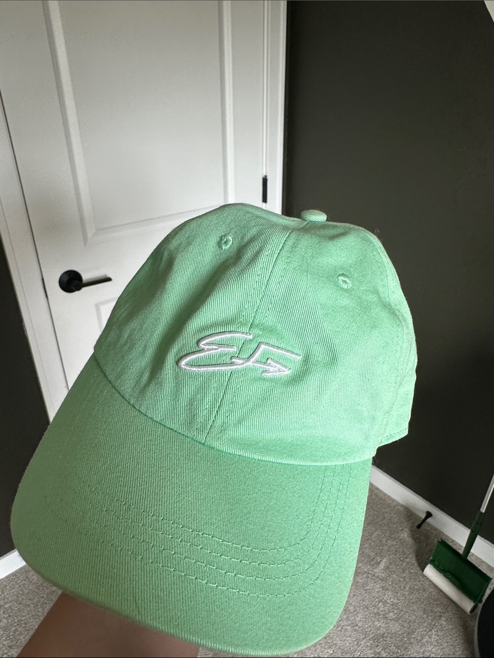 Mint Green Embroidered Ever Forward Hat - Picture 1 of 3